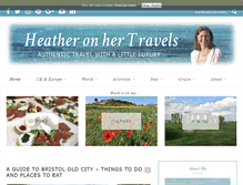 Tablet Screenshot of heatheronhertravels.com